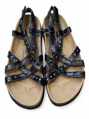 Betula Licensed by Birkenstock Black Studded Sandals Women’s US 7 EU 38 Comfort